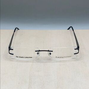 Tuscany Eyewear Studio  OTG 04 52-19-145 Eyeglasses Rimless Black Demo Lens
